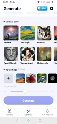 Arta・AI Art & Avatar Generator android App screenshot 1